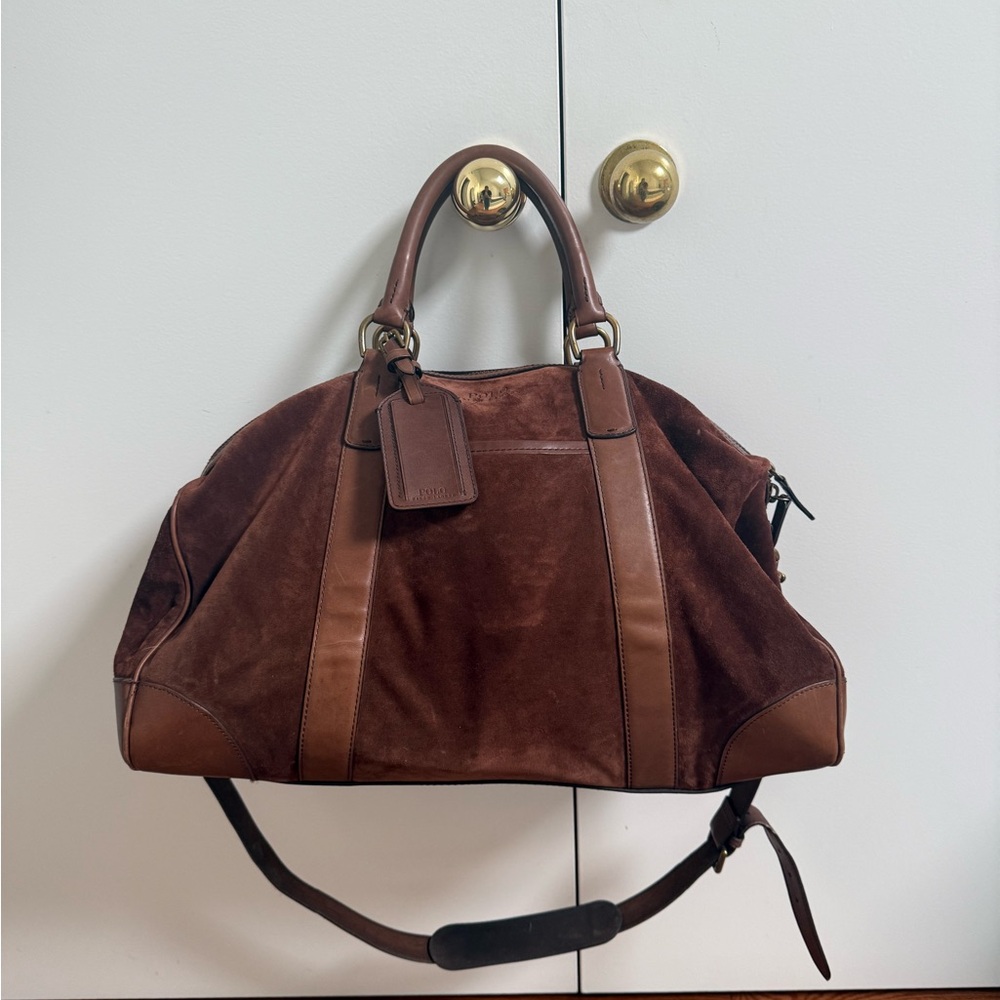 Polo Ralph Lauren Suede Duffel Bag - Barely Used